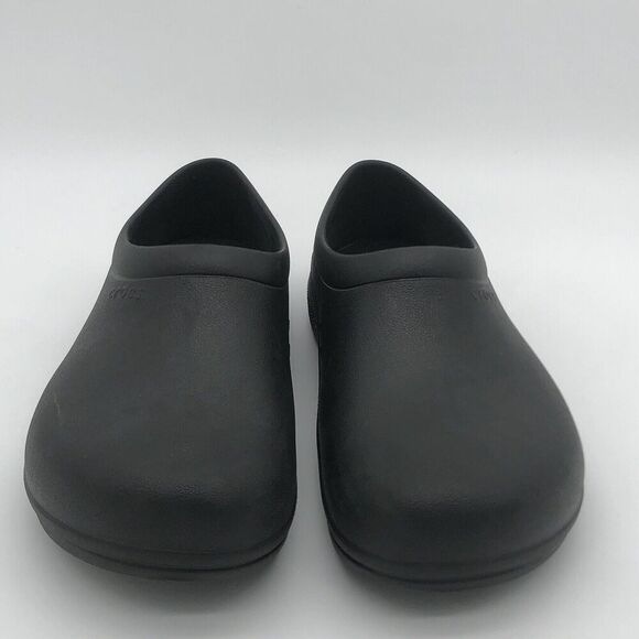 Crocs Black Dual Comfort Crocs Lock Slip Resistant Non Marking Mens 11 Work - Picture 2 of 15